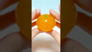 🐸개구리알🍊오렌지(귤) 말랑이 만들기 - Orange(tangerine) Squishy DIY with Orbeez and Nano Tape#밍투데이#테이프풍선