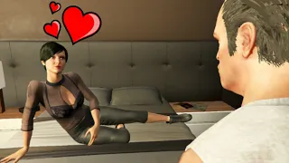 GTA 5 - Secret Girlfriend Mission! (Trevor and Biker Chic)