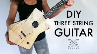 Making a Three String Guitar // Cigar Box Guitar // DIY // Woodworking