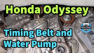 2011-2017 Honda Odyssey Timing Belt and Water pump Replacement