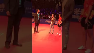 Damian Sogren interviews Liu Shiwen at the 2017 ITTF Women's World Cup of Table Tennis