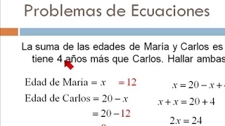 Problemas de Ecuaciones de Primer grado   ejemplo 02