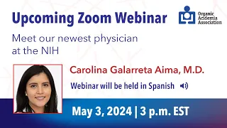 Meet our newest physician at the NIH - Dr. Carolina Galarreta Aima - In Spanish