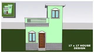 Ghar ka Naksha  || 17 x 17 feet house plan ||  house design || 17 x 17 house plan || Tiny house plan