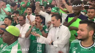 فنان الاهلي زهري طرب شايل اهلاوي وانت للوطن اغلى سفير الاهلي /الرياض 3-0