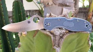 Spyderco Stretch 2 V-Toku2 Lightweight Sprint Run Lock back Knife Video