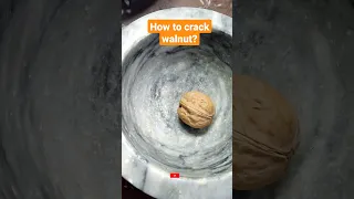 how to crack a walnut | dry fruits in winters | yt shorts #shorts