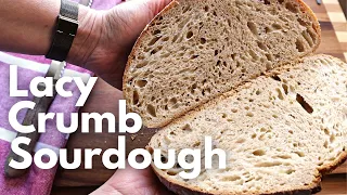 Step by Step Lacy Crumb Sourdough Bread | Perfect for Sandwiches and Toast |
