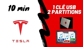 Comment avoir sur une seule clé USB dans ma Tesla pour Sentinelle & MP3/Flac