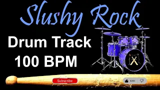 Slushy Rock Drum Track - 100 BPM Drum Beats for Bass Guitar, Instrumental Beat 🥁 535