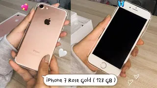 iPhone 7 (rose gold) unboxing in 2021 💓| 03.simmer