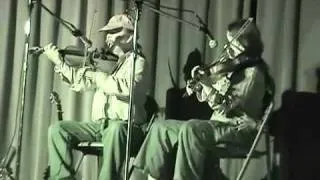 Fiddling Thomsons in "Invisible Children" benefit. Part 1, fiddle banjo jaw harp