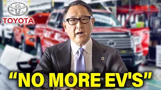 Toyota CEO Had Enough | HUGE NEWS!