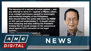 Panelo: ICC arrest warrant assault on PH sovereignty | ANC