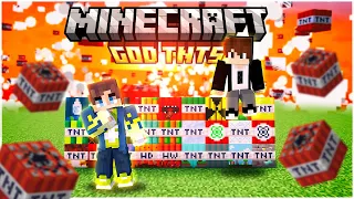 NEW GOD TNTs DESTROYED OUR MINECRAFT WORLD | Minecraft in Telugu