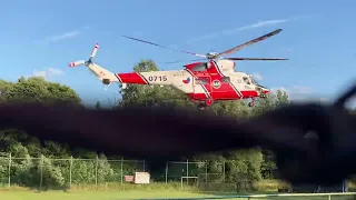 Start vrtulníku záchranné služby