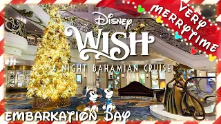 Disney Wish Embarkation Day | Very Merrytime Cruise | Silent Vlog