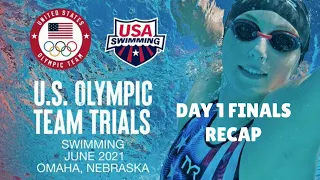 USA OLYMPIC SWIMMING TRIALS: DAY 1 RECAP (Race footage)