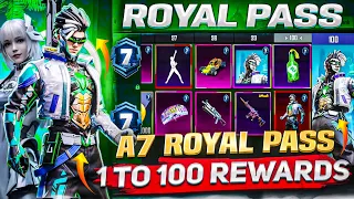 A7 Royal Pass 3D Leaks 🥵 | 1 TO 100 RP Rewards | 3.2 Update | Release Date #pubg #leaks