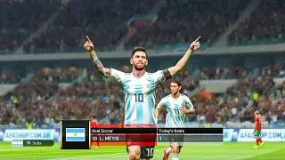 Argentina vs Morocco - International Friendlies - PES 2019 PC Gameplay