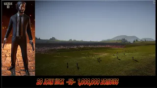 20 JOHN WICK IN ACTION VS 1,000,000 ZOMBIES | Ultimate Epic Battle Simulator 2 | UEBS2