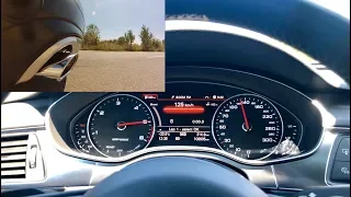 Audi A6 allroad FL 3.0 BiTDI (320 hp), driving, sound exhaust, acceleration, 0-100 km/h, 0-150 km/h