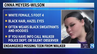 Walker police looking for missing, endangered teen