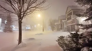 Winter Storm Blizzard arrives to Toronto Canada and Southern Ontario