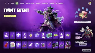 All TMNT Mini Battle Pass Rewards.! Fortnite