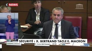 Sécurité : Xavier Bertrand tacle Emmanuel Macron