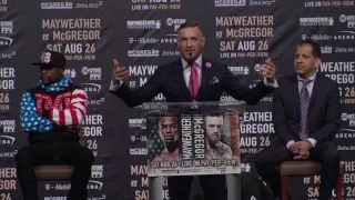 Conor McGregor guarantees he’ll knock Floyd Mayweather out within 4 rounds | ESPN