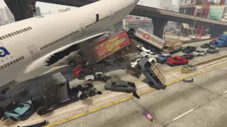 GTA5 - huger traffic jam chain explosion