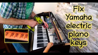 Yamaha electric piano loud/dead note key fix YDP-223, Clavinova