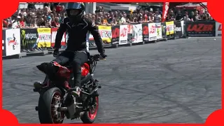 GIRL BEATS MEN AT WORLD CHAMPIONSHIP STUNT RIDING "SARAH LEZITO"