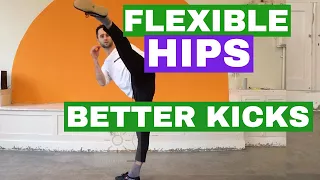 10 EXERCISES TO OPEN and STRENGTHEN HIPS for KICKS (follow along)