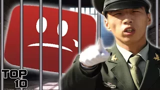 Top 10 Countries That BANNED YouTube