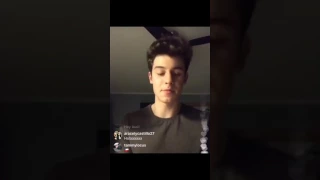Shawn Mendes is singing "Ruin" on Instagram Live Stream! (01/29/2017)