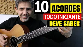 10 ACORDES que todo iniciante deve saber - 13 Progressões para praticar