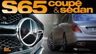 AMG Flagships: Mercedes S65 Coupé and Sedan Test Drive in California (German)