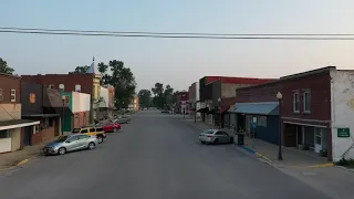 Drone Flight Around Centralia City Square - Centralia, Missouri