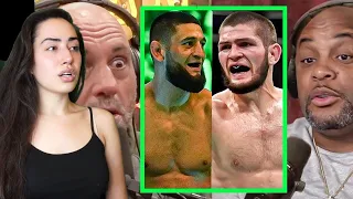 MMA NOOB REACTS TO Joe Rogan & DC on Khabib CRITICIZING Khamzat For Missing Weight