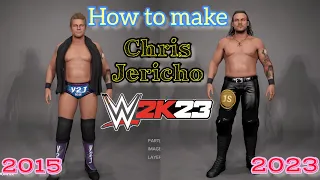 WWE 2K23 | How to create chris jericho without download face & tattoos