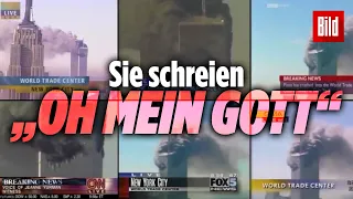 11. September 2001: Reporter kommentieren Anschlag auf Word Trade Center