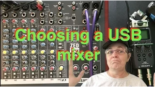 Choosing a mixer with USB recording