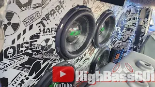 4 ,000  WATTS ON EACH SUBWOOFER | 4 DEAF BONCE 15S WALLED | 4 CRECENDO AUDIO 4K