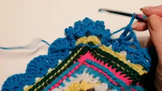 Eanair mandala throw part 6 Crochet Nuts Eanáir