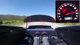 230mph in the Bugatti Veyron Vitesse "Hellbug" - In-Car Footage