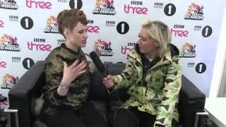 Kiesza chats to Bev Lyons at the BBC Big Weekend 2014