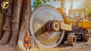 725 Incredible BIGGEST Fastest Chainsaw Machines Cutting Tree At Another Level