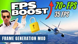 FPS Boost with FSR 3 Mod in MSFS | ANY RTX Graphics Card | Review & How To | GERMAN